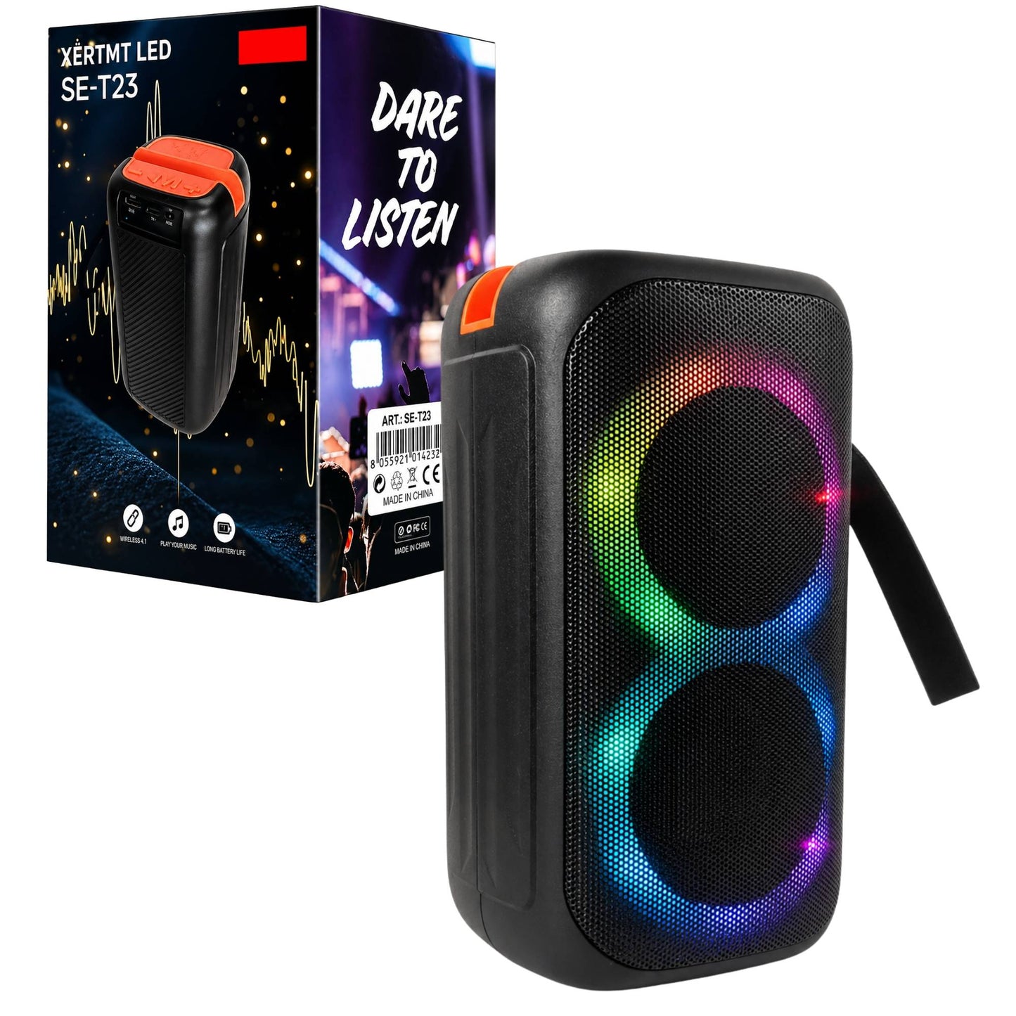 Speaker Cassa Bluetooth Altoparlante Waterproof WiFi USB Portatile Cubo