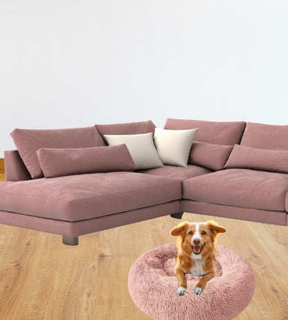 Cuccia Soffice per Cani Gatti Cuccia Tonda Morbida Animali Domestici 50 x 15H cm
