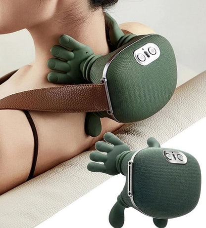 Massaggiatore Cervicale Shiatsu Bionico con Calore 4D Sollievo Dolore Collo