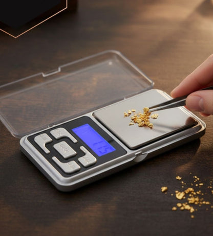 Mini Bilancia di Precisione Digitale Bilancino 0,01 - 200 Grammi con Lcd Funzione Tara