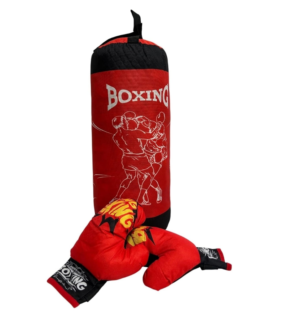 Set Pugilato Bambini Sacco da Pugilato Boxe Grande cm 50 Robusto con Guantoni
