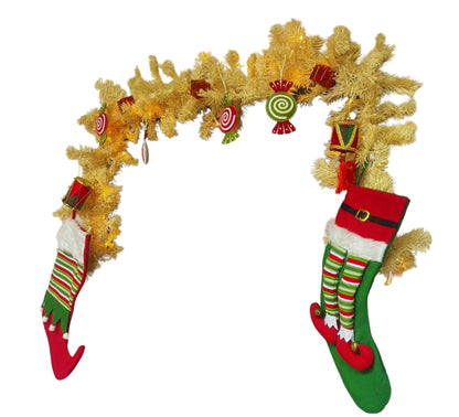 Ghirlanda Natalizia Luminosa 30 LED Effetto Vintage a Batteria 180 cm 120 Punte