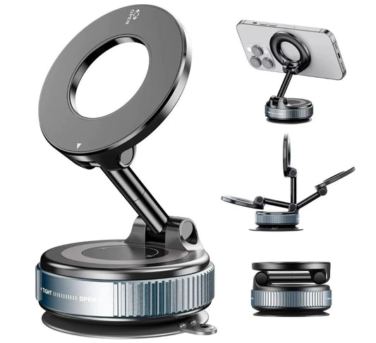 Supporto Telefono Auto Porta Cellulare Magnetico Forte Regolabile 360° Cruscotto