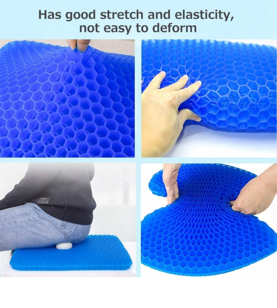 Cuscino in Gel Spesso Antiscivolo Traspirante Cuscino Anti Decubito Lombare
