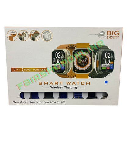 Smartwatch Bluetooth con 7Cinturini Wireless Sport Salute Android 49mm