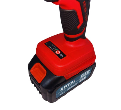 Avvitatore ad Impulsi 2 Batteria 68V 6AH Trapano Pistola Pneumatico + Accessori
