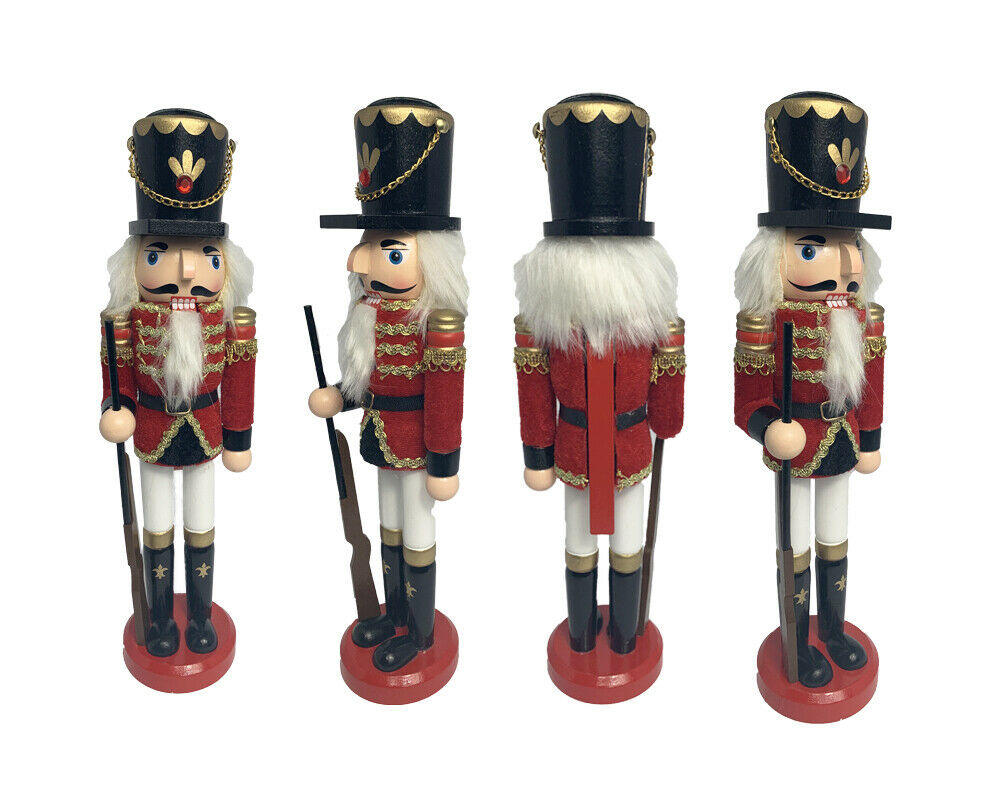 Schiaccianoci Soldato di Natale in Legno 30 cm Decorazioni Natalizie Casa SB5858