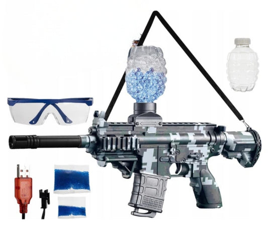 Gun Blaster Giocattolo Elettrico Proiettili Gel USB Ricaricabile con Accessori