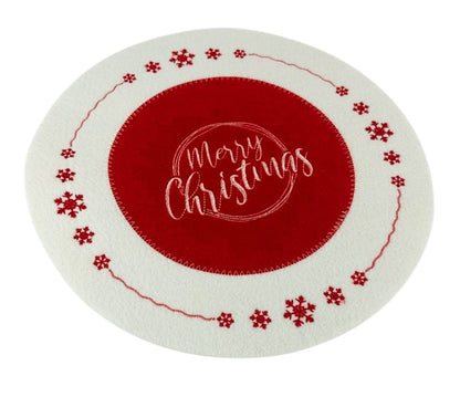 Pack 4 Sottopiatti Natalizi Buone Feste Decorazioni Tavola 30 cm Addobbi Natale