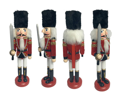 Schiaccianoci Soldato di Natale in Legno 30 cm Decorazioni Natalizie Casa SB5858