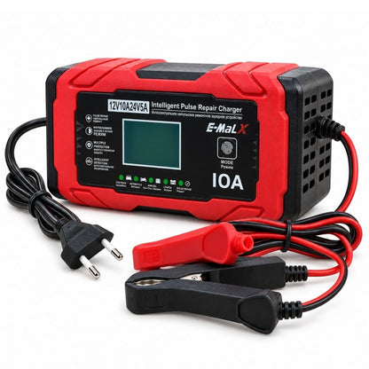 Caricabatteria Auto Moto Mantenitore Carica Professionale 12 / 24V Portatile