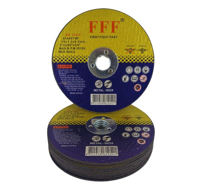 20 Pz Disco da Taglio per Mini Flex Smerigliatrice 3" Foro Ø 75 x 1.2mm