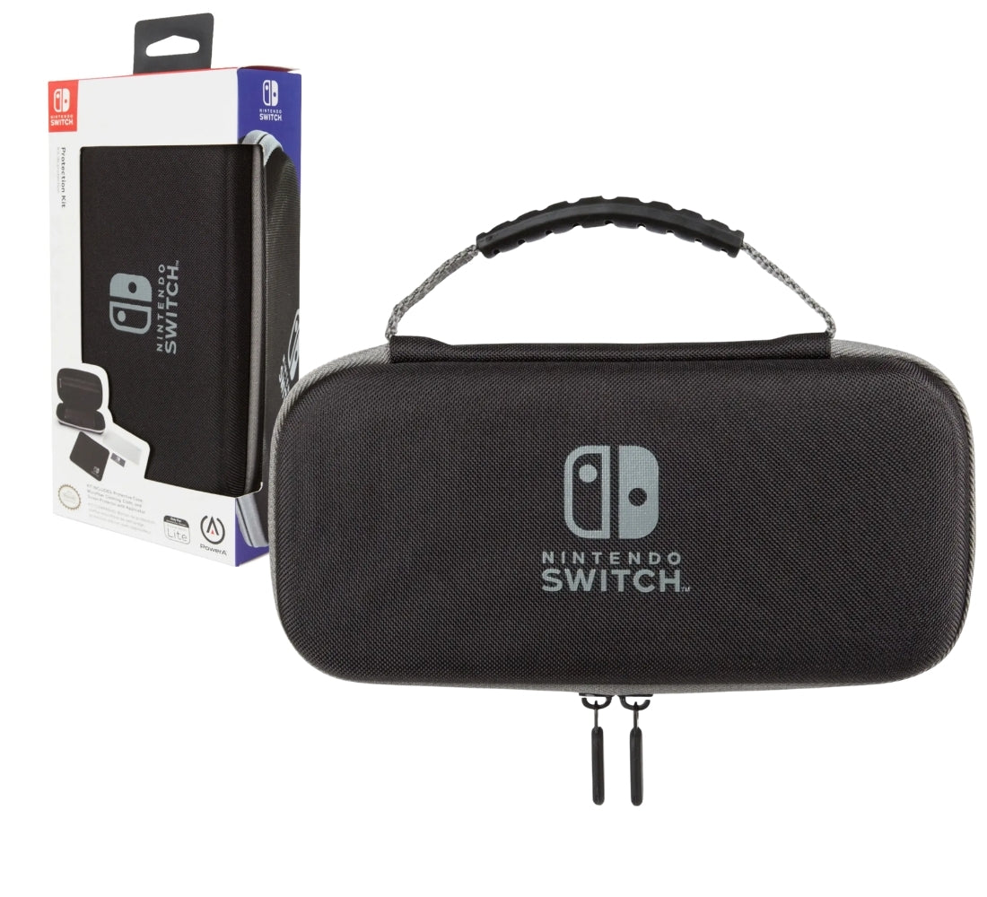 Custodia di Protezione PowerA Nintendo Switch Lite Kit Borsa + Pellicola Nero