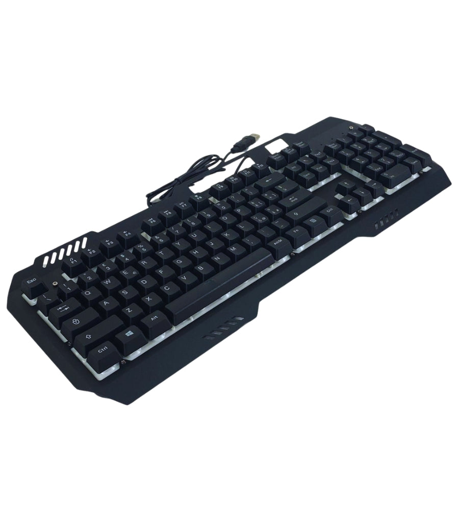 Tastiera Gaming Retroilluminata LED 7 Colori Corpo in Metallo QWERTY Italia USB