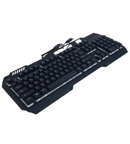 Tastiera Gaming Retroilluminata LED 7 Colori Corpo in Metallo QWERTY Italia USB