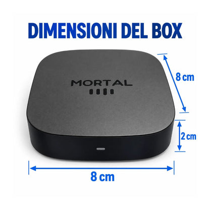 TV Box Android 8K 2GB RAM 16GB ROM WiFi HDMI Telecomando Vocale