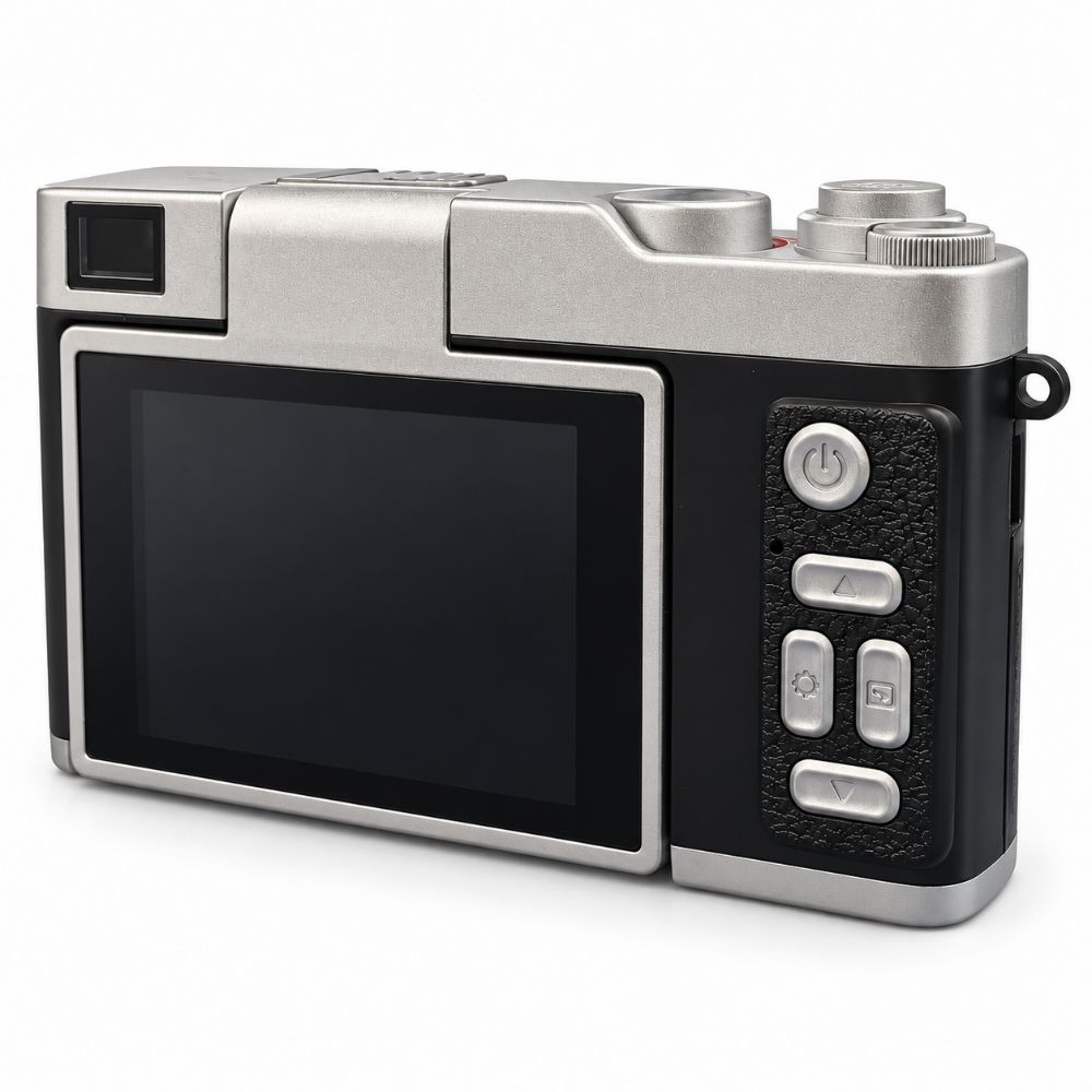 Fotocamera Digitale Foto 48MP Video 2K Zoom 16x Display Ribaltabile USB-C