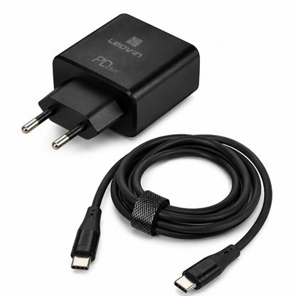 Caricatore USB-C PD 45W Ricarica Rapida con Cavo Type-C 2m per Laptop Smartphone