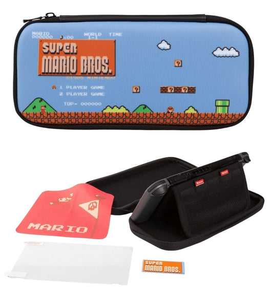 Custodia Kit di Protezione PowerA Nintendo Switch 8 Bit Super Mario