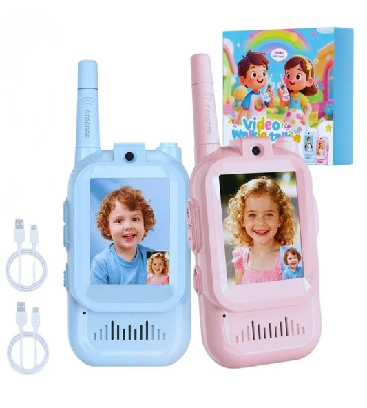 Video Walkie Talkie Ricaricabili Bambini Videochiamata Foto Effetti Vocali