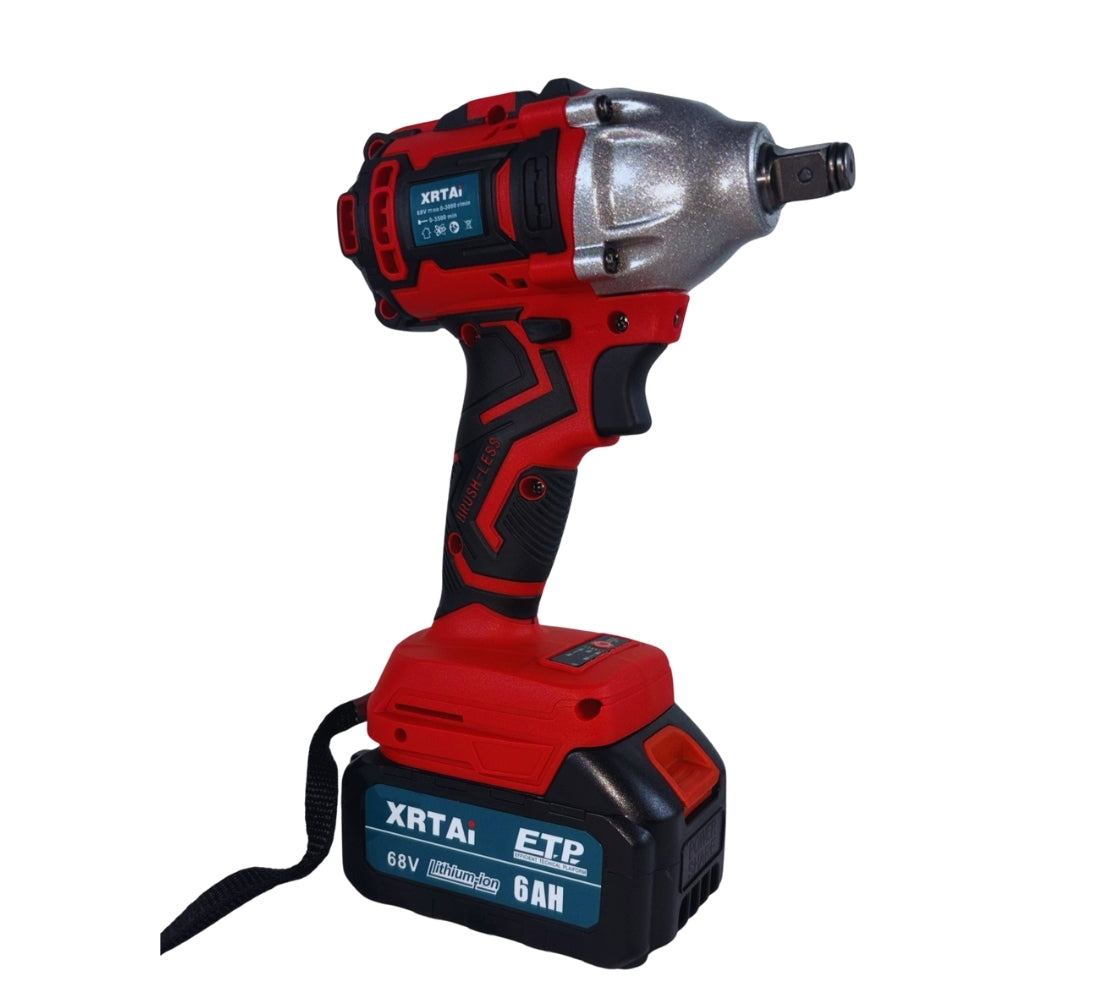 Avvitatore ad Impulsi 2 Batteria 68V 6AH Trapano Pistola Pneumatico + Accessori