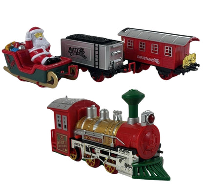 Trenino Natalizio Centrale Albero Di Natale Diametro 75 Cm 33 Pz Addobbi