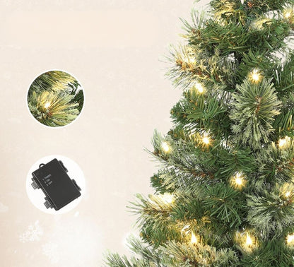 Albero di Natale Illuminato Piede in yuta 60 cm Ø 35 cm 20 LED a Batteria