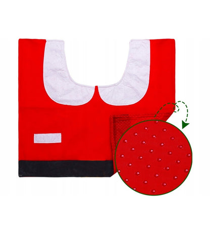 Copri Water Natalizio Set 3 pz da Bagno Babbo Natale Copriwater Tappeto Rotolo