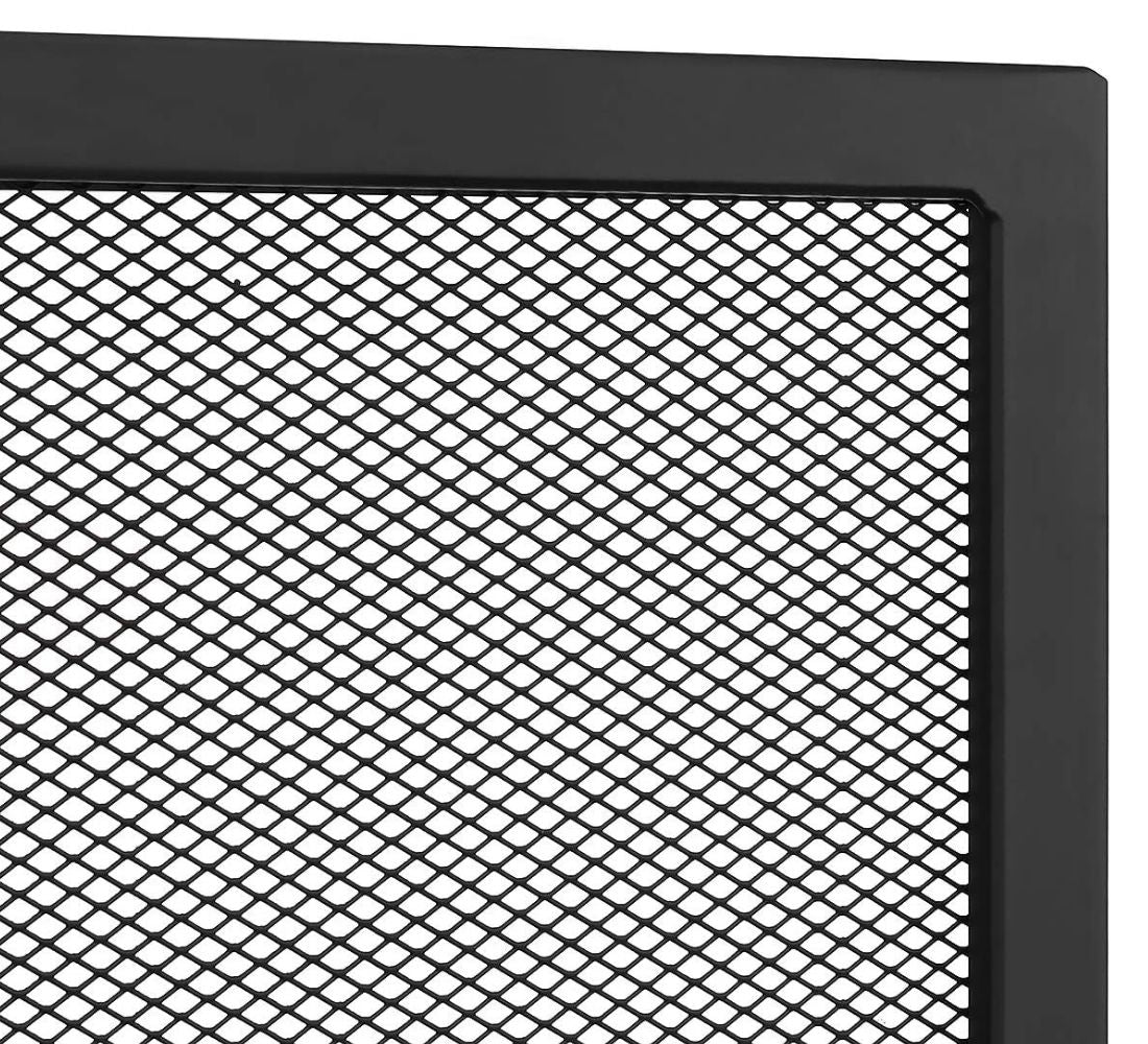 Parascintille Camino in Acciaio Grande 118 x 77 cm Parafuoco Caminetto Stufe