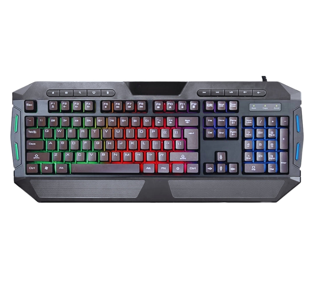 Tastiera Gaming Retroilluminata LED 7 Colori Multimediale QWERTY Italia USB