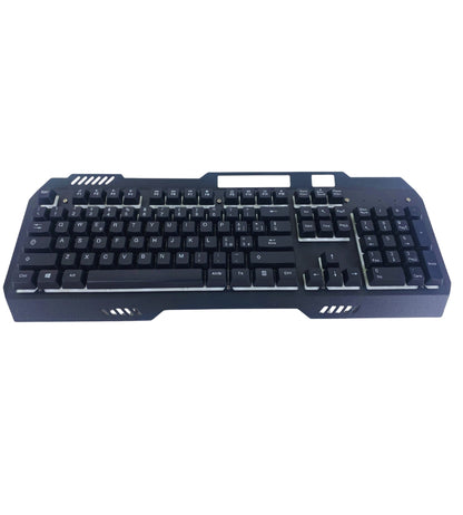 Tastiera Gaming Retroilluminata LED 7 Colori Corpo in Metallo QWERTY Italia USB