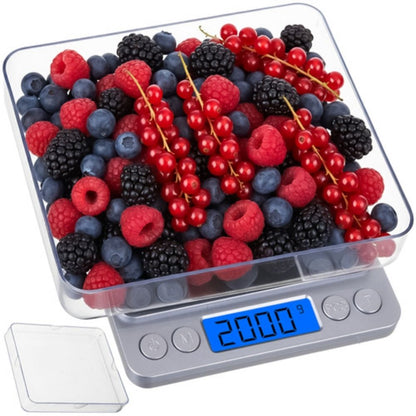 Mini Bilancia di Precisione Digitale Bilancino 0,1 -  2 Kg con Lcd Funzione Tara