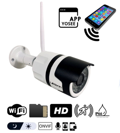 Telecamera IP Cam P2P WiFi SD Esterna Notturna Sorveglianza Smart App YOOSEE 1A