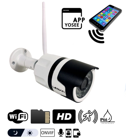 Telecamera IP Cam P2P WiFi SD Esterna Notturna Sorveglianza Smart App YOOSEE 1A