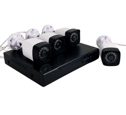 Kit Videosorveglianza AHD IP Cloud DVR + 4 Telecamere FULL CCTV HD Infrarossi 5G