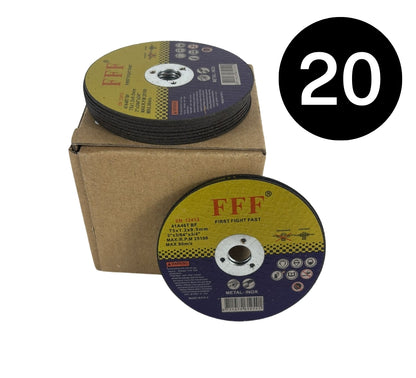 20 Pz Disco da Taglio per Mini Flex Smerigliatrice 3" Foro Ø 75 x 1.2mm