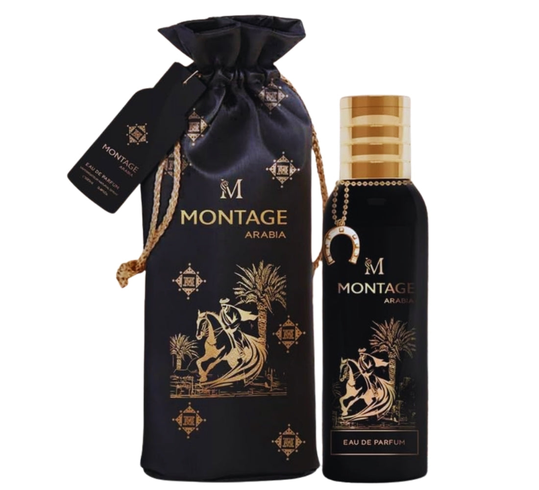Montage Arabia Eau de Parfum Natural Spray 100ml Unisex Intenso Persistente