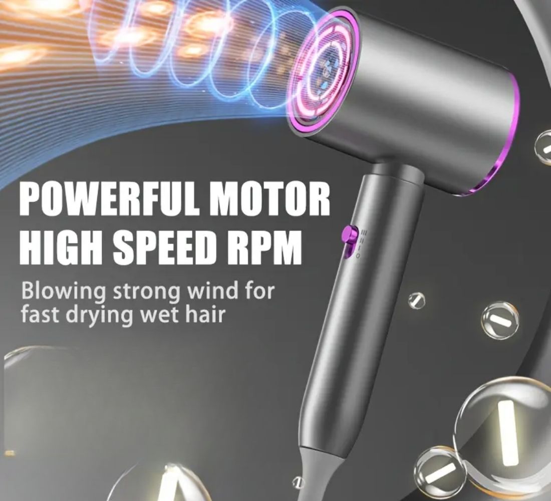 Asciugacapelli 2800 W Martello Ionizzatore 3 Temperature Phon per capelli