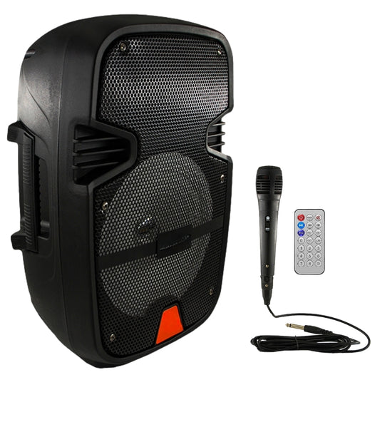 Speaker Cassa Bluetooth Altoparlante Portatile 200W Microfono Telecomando LED
