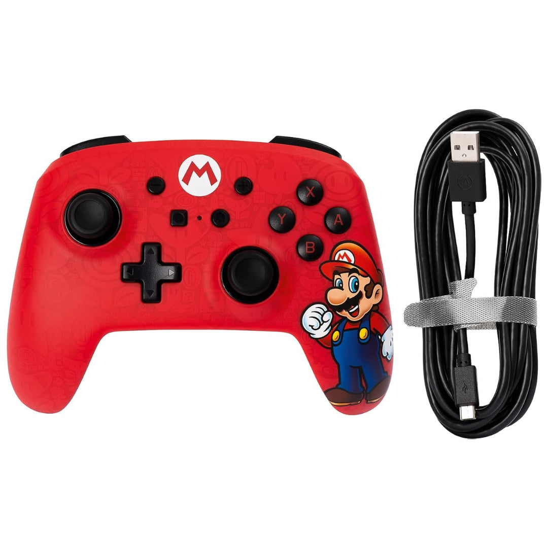 Controller Joypad Cablato Analogico Super Mario per Nintendo Switch Cavo 3 Mt