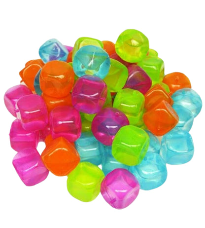 Set 36 Cubetti di Ghiaccio Riutilizzabili Colorati Atossici Per Bevande Cocktail