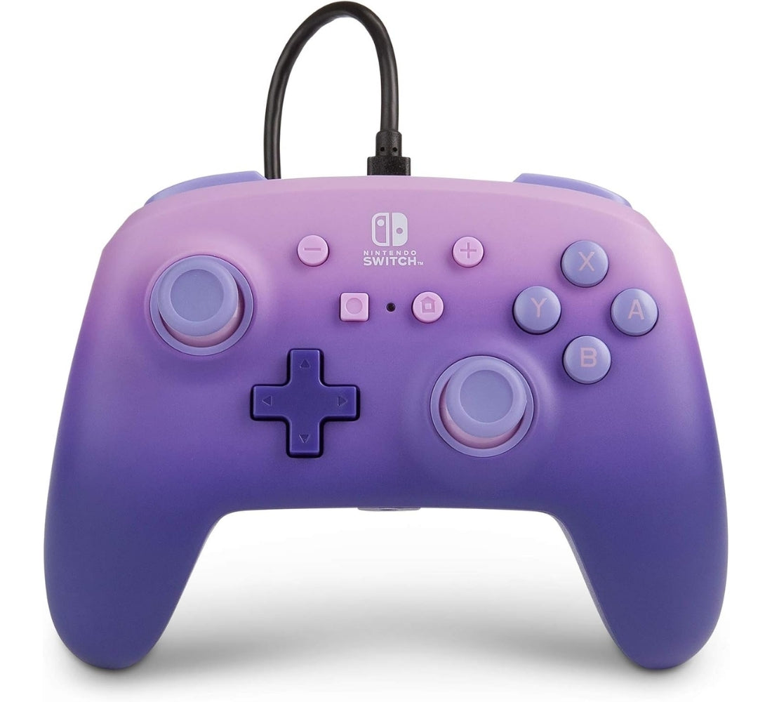 Controller Joypad Cablato Analogico Lilla per Nintendo Switch Cavo 3 Mt