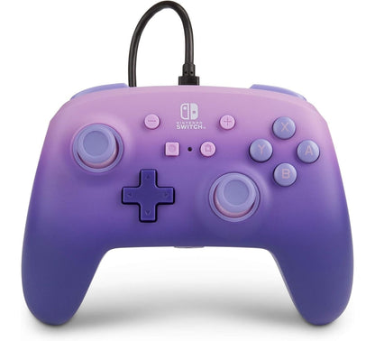 Controller Joypad Cablato Analogico Lilla per Nintendo Switch Cavo 3 Mt
