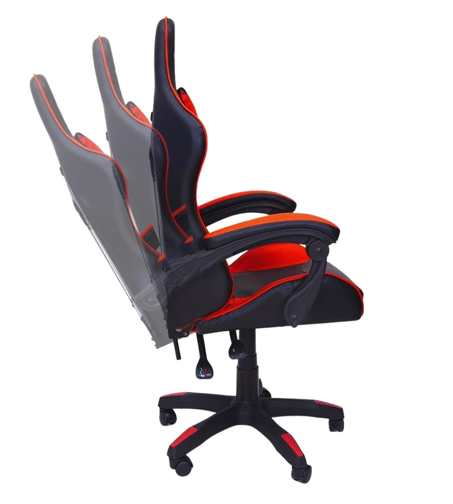 Sedia Gaming Poltrona Scrivania Ufficio Casa Reclinabile Cuscino Lombare Red