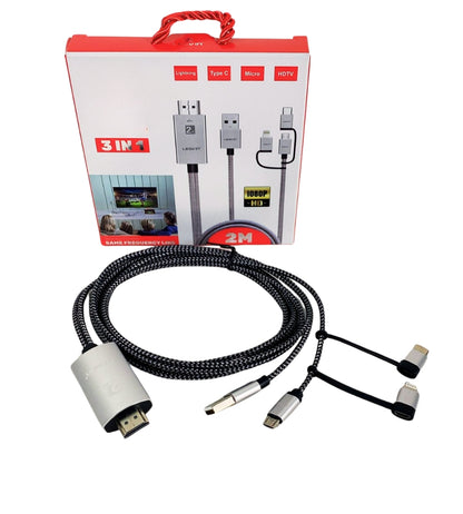 Cavo HDTV Adattatore Video Mirroring HD Streamer 1080P Type-C Light USB HDMI