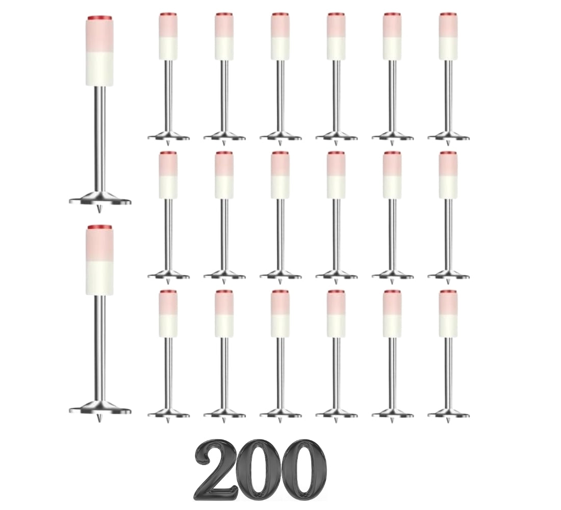 200 Chiodi Per Pistola Sparachiodi Rivetti Acciaio da 7,3 mm Cemento Ferro