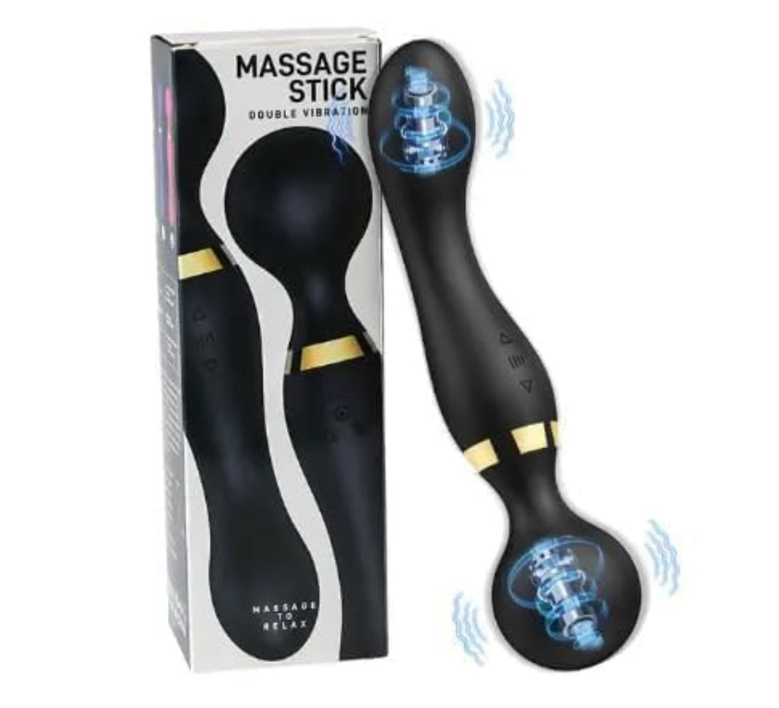 Massaggiatore Portatile Senza Fili Impermeabile USB 20 Modi Vibrazione 8 Speed