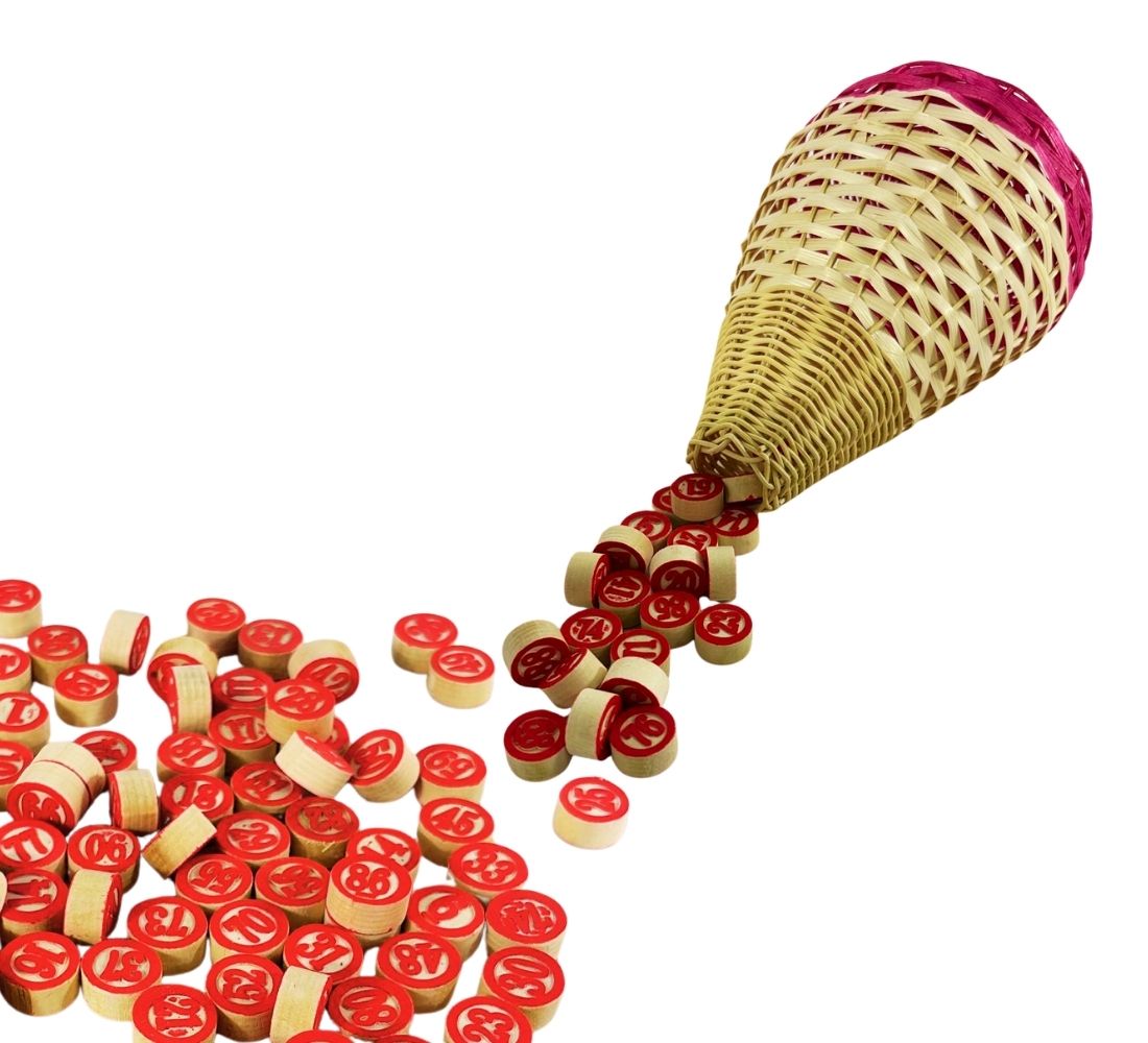 Tombola napoletana Classica 48 cartelle smorfia sul cartellone Natale Capodanno Fair