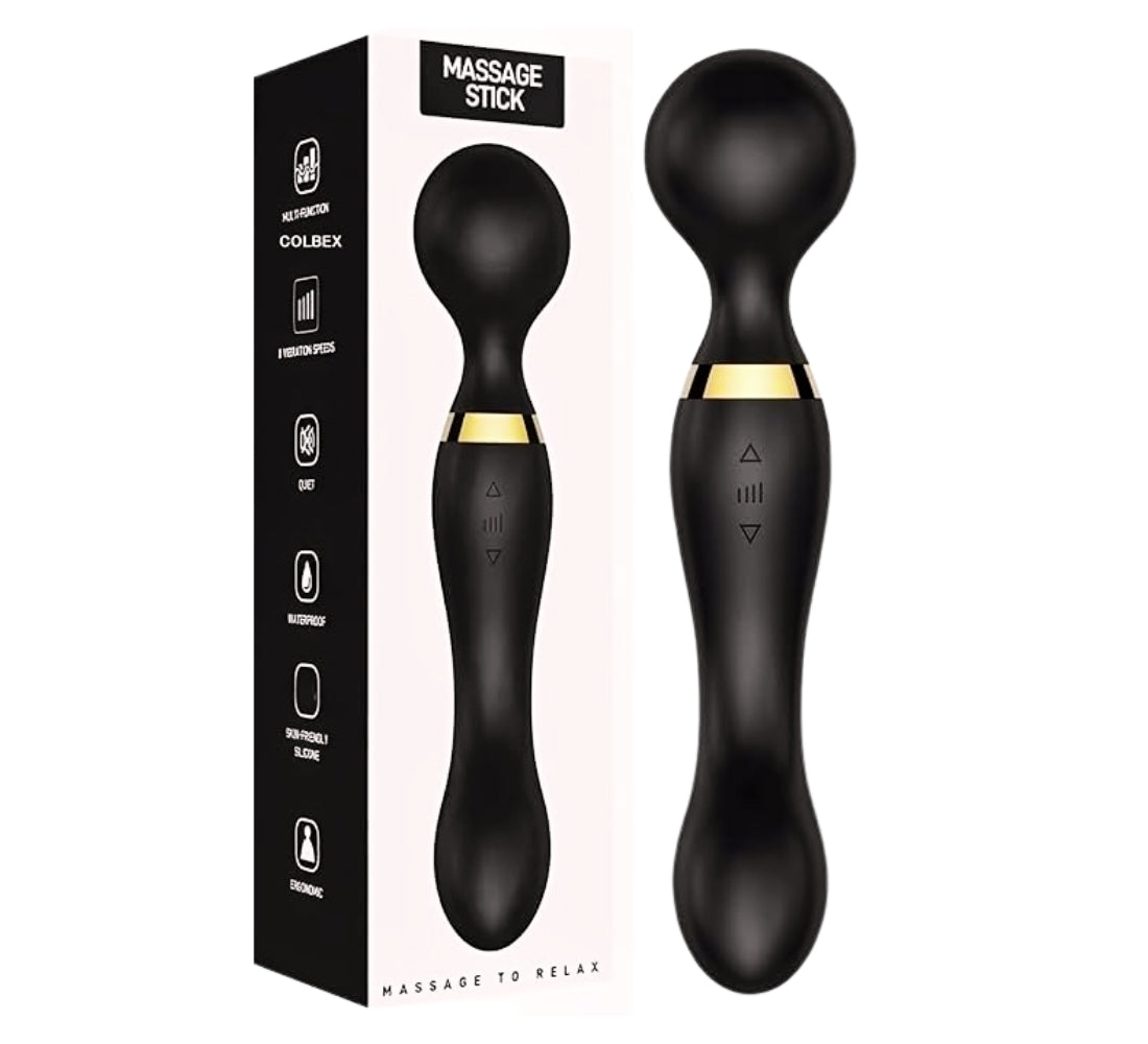 Massaggiatore Portatile Senza Fili Impermeabile USB 20 Modi Vibrazione 8 Speed