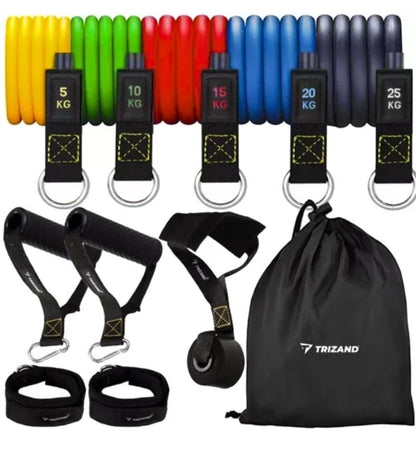 Elastici Fitness Bande Elastiche di Resistenza Allenamento Pesi Indoor Outdoor